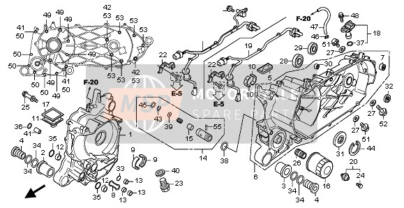 Honda SH300A 2009 Carter pour un 2009 Honda SH300A